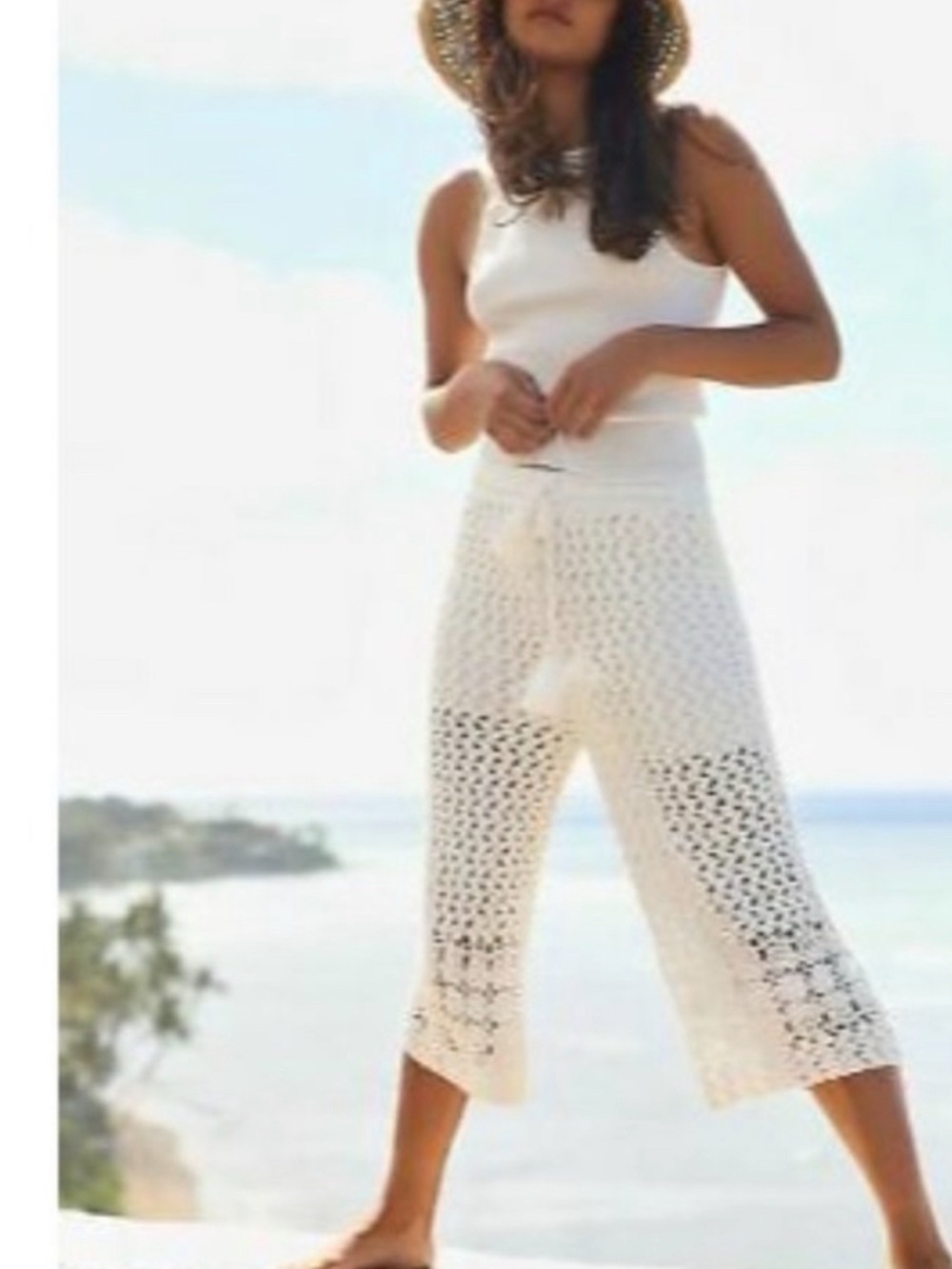 Flook the Label Crochet Capri Pants